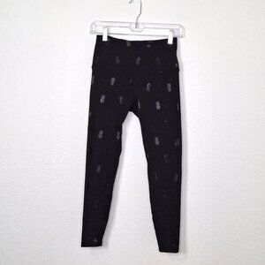Beyond Yoga High Waisted Pineapple Leggings Sz S Neutral Athleisure Workout Gym